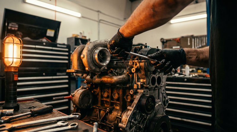 91修车视频教程：涡轮增压器拆装