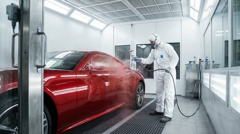 91短视频：跑车喷漆改色